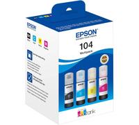 Epson 104 Botella de Tinta Negro/Cian/Amarillo/Magenta