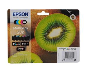 EPSON 202 T02E74020 CIAN MAGENTA AMARILLO NEGRO TINTA - 250 B/W PAGES PARA EXPRESSION PREMIUM XP-6000