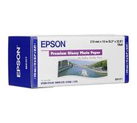 Epson 210mm x 10M Premium Glossy Photo Paper - Papel fotográfico (255g/m, Glossy, 10m, 95 x 93 x 339 mm, Width 210 mm, 740g)