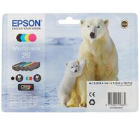 Epson 26 Series Polar Bear Multipack Ink Cartridge with RF/Acoustic Alarm