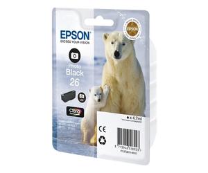 Epson 26 (T2611) cartucho negro foto (original)