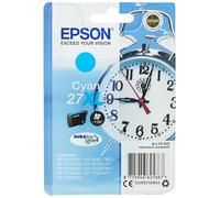 Epson 27XL Cyan Alarm Clock High Yield Genuine, DuraBrite Ultra Ink Cartridge, I