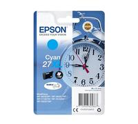 Epson 27XL DURABrite Ultra - Cartucho de tinta, paquete estándar, cian, válido para los modelos WF-7110DTW, WF-7210DTW, WF-7610DWF, WF-7620DTWF y otros, Ya disponible en Amazon Dash Replenishment
