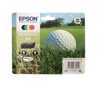 EPSON 34 C13T34664020 CIAN MAGENTA AMARILLO NEGRO TINTA - 1250 PÁGINAS PARA WORKFORCE PRO WF-3725DWF
