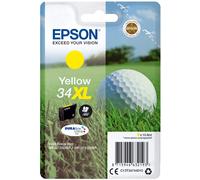 Epson 34XL Yellow Golfball Genuine High Yield, DURABrite Ultra Ink Cartridge