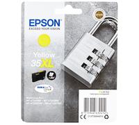Epson 35XL Yellow Padlock High Yield Genuine Ink, Claria Photo HD Ink Cartridge