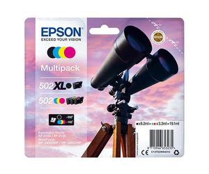 Epson 502XL BK+ 502 C/M/Y pack ahorro (original)