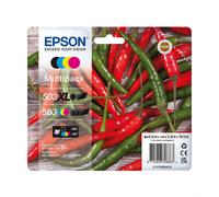 EPSON 503/503XL (C13T09R94020) CIAN MAGENTA AMARILLO NEGRO INK - 1045 PAGES | PARA EXPRESSION HOME XP-5200 ALL IN ONE