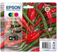 Epson 503 Xl Cartuccia D'inchiostro 4 Pz Originale Resa Elevata [xl] Nero, Ciano, Magenta, Giallo (epson 503 Xl Multipack - 4 Pakker - Xl)