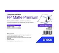 Labels, Epson, Plástico, PP Matte Label Premium, Anchura: 51 mm, Altura: 29000 mm, Diámetro: 95 mm, Diámetro del núcleo: 40 mm
