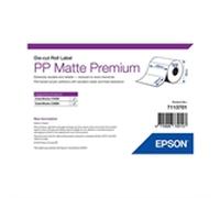 Labels, Epson, Plástico, PP Matte Label Premium, Anchura: 105 mm, Altura: 152 mm, Diámetro: 95 mm, Diámetro del núcleo: 40 mm