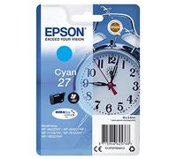 Epson alarm clock singlepack cyan 27 durabrite ultra ink
