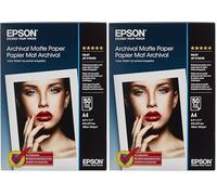 Epson Archival Matte Paper - Papel (Paquete de 2)