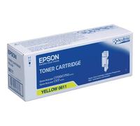 Epson Cartucho de tóner C13S050611 para AL-C1700/C1750/CX17, alta capacidad, amarillo, 1.400 páginas