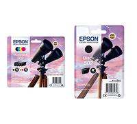 Epson C13T02V64010 Tinta Adecuado para XP5100, Multipack 502 Color Negro, Magenta, Amarillo y Cian + C13T02V14010 Cartucho de Tinta Adecuado para XP5100, Color Negro