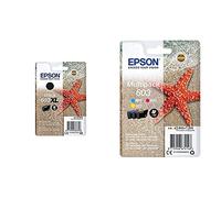 Epson C13T03A14010 Adecuado para XP2100 Tinta Negro Nr.603XL 8,9ml + C13T03U54010 Adecuado para XP2100 Tinta Color Nr.603 7,2ml