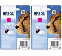 Epson C13T07134011 - Cartucho de Tinta, Paquete Estándar, Magenta Válido para Los Modelos Stylus, Stylus Office BX610FW, BX600FW y Otros (Paquete de 2)
