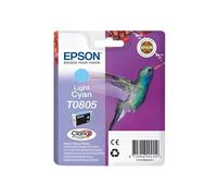 Epson C13T08054011 - Cartucho de Tinta, 1 Unidad, Color Cian Claro válido para los Modelos Stylus Photo RX685, PX810FW, PX710W, PX700W, PX650, P50 y Otros, Ya Disponible en Amazon Dash Replenishment