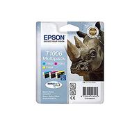 Epson C13T10064010 - Pack de 3 cartuchos de tinta, cian, amarillo y magenta válido para los modelos Stylus y Stylus Office SX610FW, SX600FW, B1100 y otros