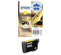 Epson C13T16344010 - Cartucho de tinta, amarillo,paquete estándar, XL válido para los modelos WorkForce WF-2010W, WF-2660DWF, WF-2750DWF, WF-2760DWF y otros