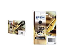 Epson C13T16364022 Cartucho De Tinta, Multi-Pack XL, Multi-Pack + 16Xxl Cartucho De Tinta, Paquete Estándar, Adecuado para Workforce Wf-2760Dwf Y Workforce Wf-2660Dwf Negro