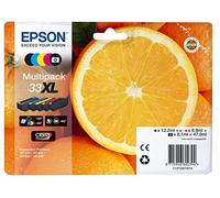 EPSON C13T33574021 - Juego de Cartuchos de Tinta (5 Unidades, Negro, Amarillo, Magenta y Cian)