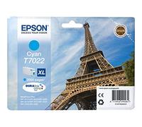 Epson C13T70224010 - Cartucho original para Epson WP 4015 y 4025, entre otros (referencia T7022, 21,3 ml, cian)