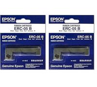 Epson C43S015352 - Cinta de nilón para Epson ERC 05, Negro (Paquete de 2)