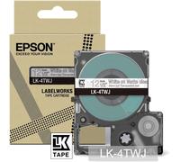 Epson C53S672068 Cinta mecanográfico BlancosobreTransparente Original LK-4TWJ