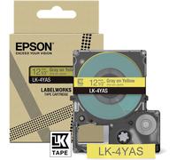 Epson C53S672104 Cinta mecanográfico Grissobreamarillo Original LK-4YAS