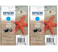 Epson Cartucho de Tinta Cian 603 (Paquete de 2)