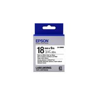 Cinta adhesiva resistente Epson LK-5WBW 18 mm 9 m negro sobre blanco