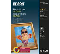 Epson Default Category A4 Glossy Photo Paper, White, 20 Sheets Glossy Photo 20 S