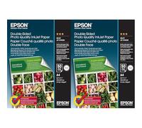 Epson Double-Sided Photo Quality Inkjet Paper - A4-50 Sheets - Papel (A4 (210x297 mm), Impresión por inyección de tinta, Mate, 50 hojas) (Paquete de 2)