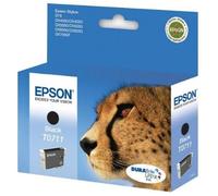Epson DURABrite Ink Cartridge Black T0711 (Cheetah), 112 x 30 x 142 mm, 50 g