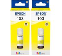 Epson EcoTank 103 Botella de Tinta Original Amarillo (Paquete de 2)