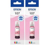 Epson EcoTank 107 Botella de Tinta Original | Magenta Claro| Alto Rendimiento - hasta 7200 Páginas | Compatible con ET-18100 | Calidad De Marca para Resultados Óptimos (Paquete de 2)