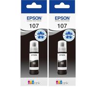 Epson EcoTank 107 Botella de Tinta Original Negro (Paquete de 2)