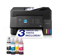 Epson EcoTank ET-4900 | Wi-Fi y Ethernet | A4 | Impresión, Copia, escaneado y fax | Pantalla LCD | Alimentador automático de Documentos de 30 páginas | Compacto | Incluye hasta 3 años de Tinta