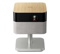 Epson Lifestudio Flex EF-72 Roble Proyector Inteligente portátil, Sound by Bose, Google TV, 4K Pro-UHD, Soporte Ajustable, Uso Interior/Exterior, garantía de 5 años*