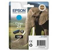 Epson elephant cartucho 24 cian (etiqueta rf)