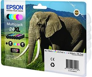 Epson elephant multipack 6-colours 24xl claria photo hd ink