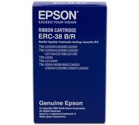 Epson Cartucho ERC38BR para TM-300/U300/U210D/U220/U230, negro/rojo
