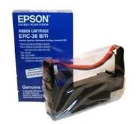 Epson Cartucho ERC38BR para TM-300/U300/U210D/U220/U230, negro/rojo