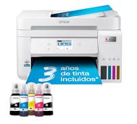 Epson Impresora multifunción EcoTank ET-4856 A4 con depósito de Tinta, conexión Wi-Fi y hasta 3 años de Tinta incluida