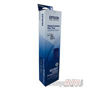 Epson SIDM Black Ribbon Cartridge - Cinta de impresoras matriciales (LX-350/300+/300+II, Negro, Matriz de punto, 4000000 caracteres, Negro, Epson),