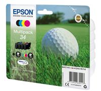EPSON Juego 4 Colores Multipack 34 DURABrite Ultra WF 3720/3725 6,2/4,2 ml
