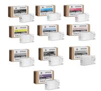 Epson Juego completo de cartuchos de tinta originales T47A1, T47A2, T47A3, T47A4, T47A5, T47A6, T47A7, T47A8, T47A9, T47AD SureColor SC-P900, SC-P906
