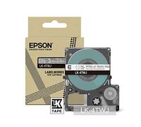 Epson LabelWorks LK-6TBJ - Cinta transparente mate y negra de 24 mm compatible con LW-C410 y LW-C611