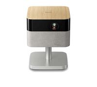 Epson Lifestudio Flex EF-72 Roble Proyector Inteligente portátil, Sound by Bose, Google TV, 4K Pro-UHD, Soporte Ajustable, Uso Interior/Exterior, garantía de 5 años*